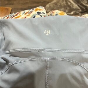 Lululemon Light Blue Athletic mid calf Leggings